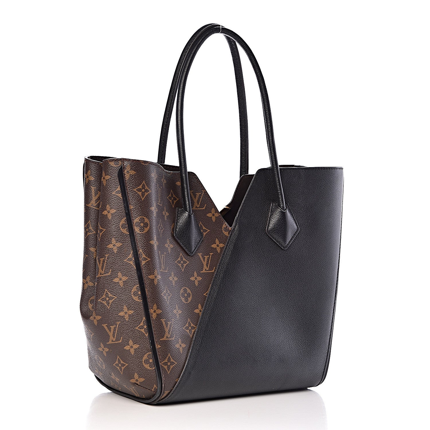 Louis Vuitton Calfskin Monogram Kimono Tote Black 3 of 11