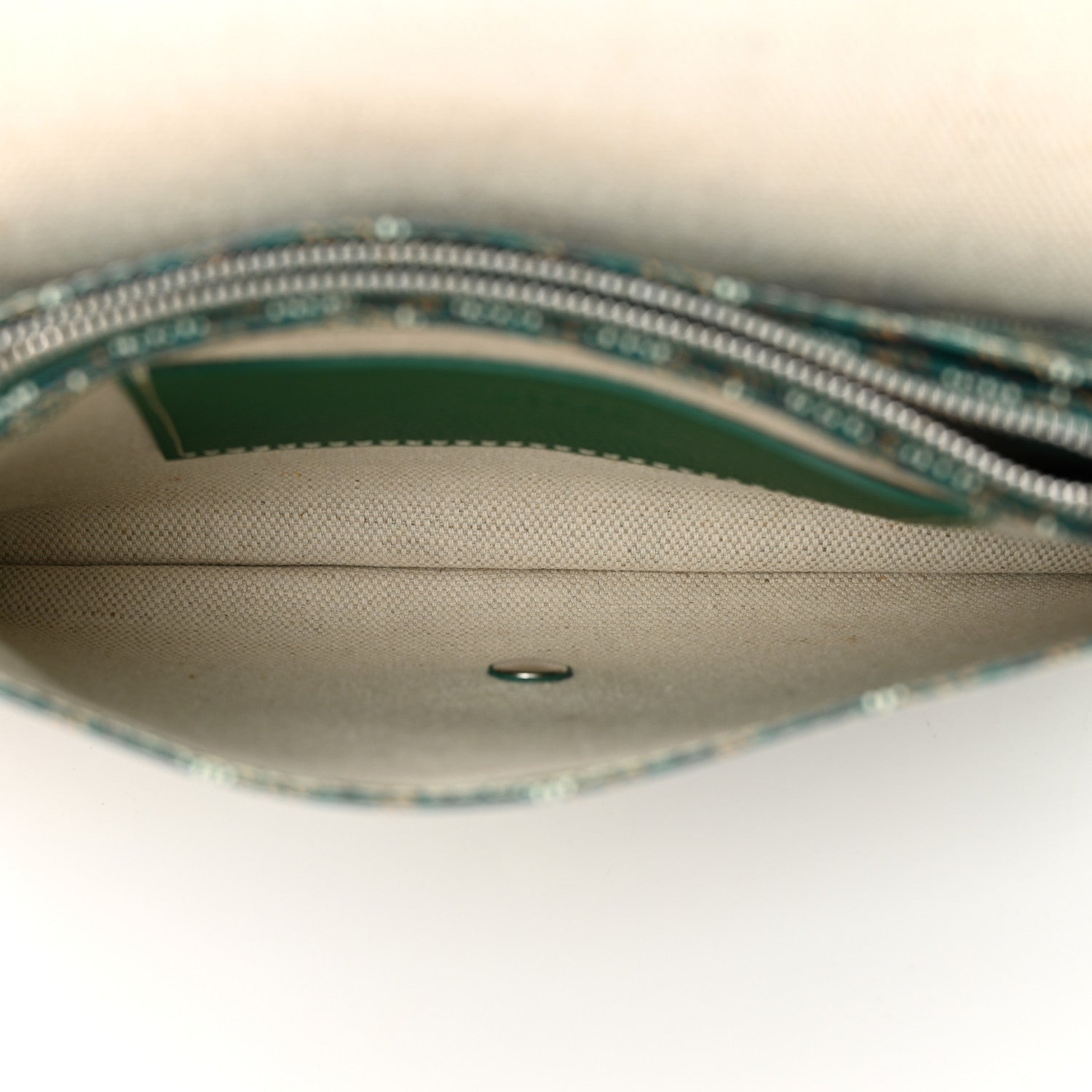 Goyard Goyardine Plumet Wallet Clutch Green 6 of 12