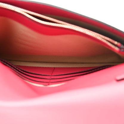 Valentino Garavani Vitello Rockstud Flip Lock Wristlet Clutch Deep Fuxia 6 of 9