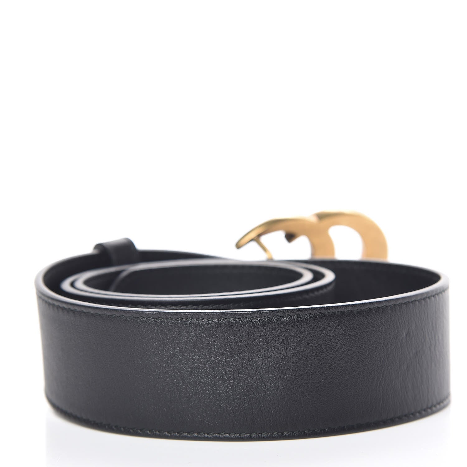 Gucci Calfskin Double G 40mm Belt 80 32 Black 3 of 7