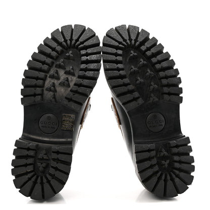 Gucci Cordovan Lux Womens Harald Horsebit 25mm Platform Loafers 40 Black 37.5 Black 7 of 13