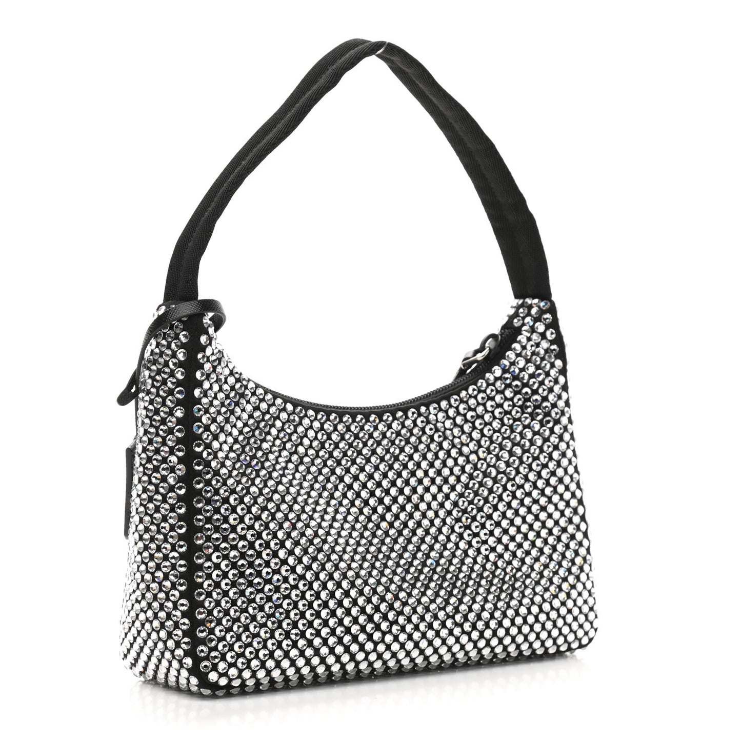 Satin Crystal Mini Re-Edition 2000 Bag Cristal
