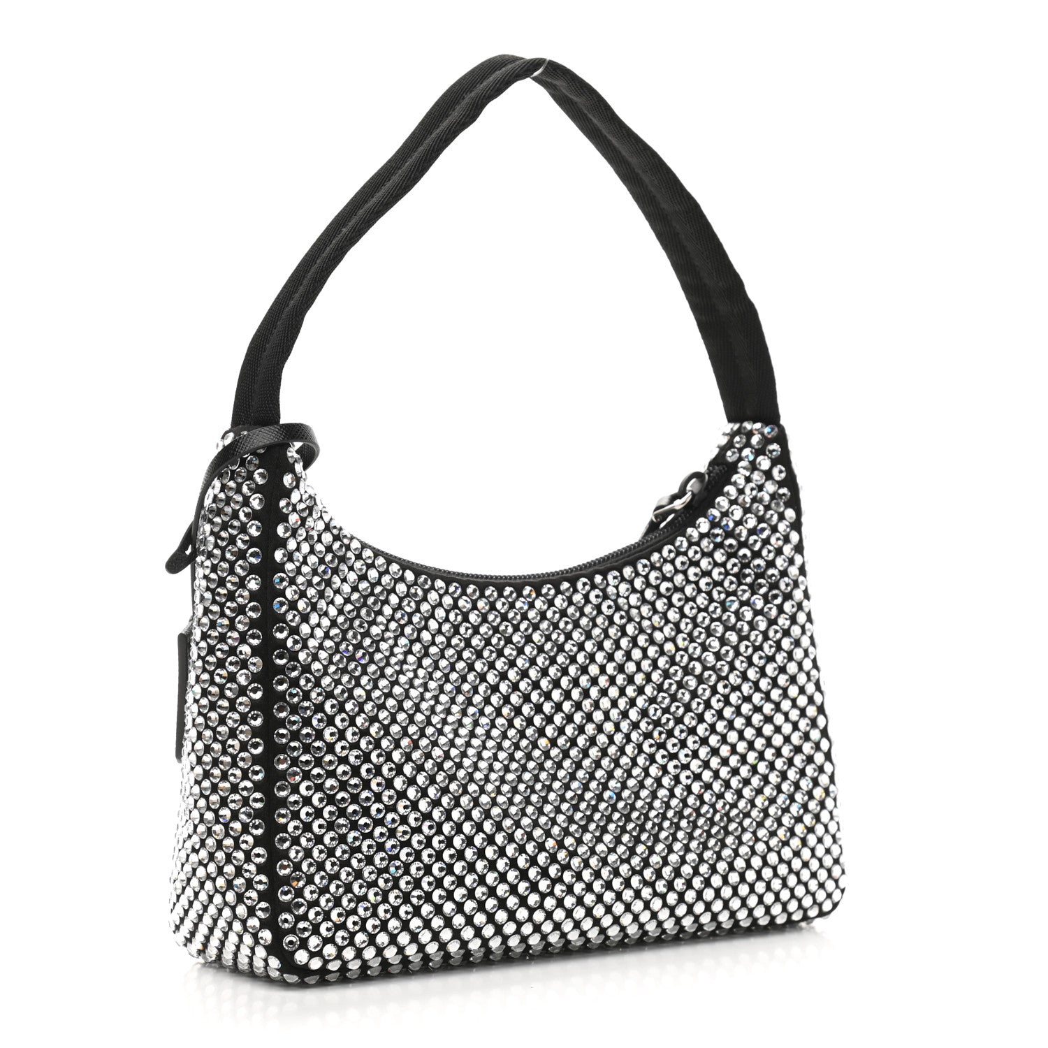 Prada Satin Crystal Mini Re-Edition 2000 Bag Cristal 3 of 11