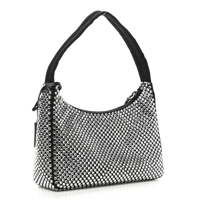Prada Satin Crystal Mini Re-Edition 2000 Bag Cristal 3 of 11