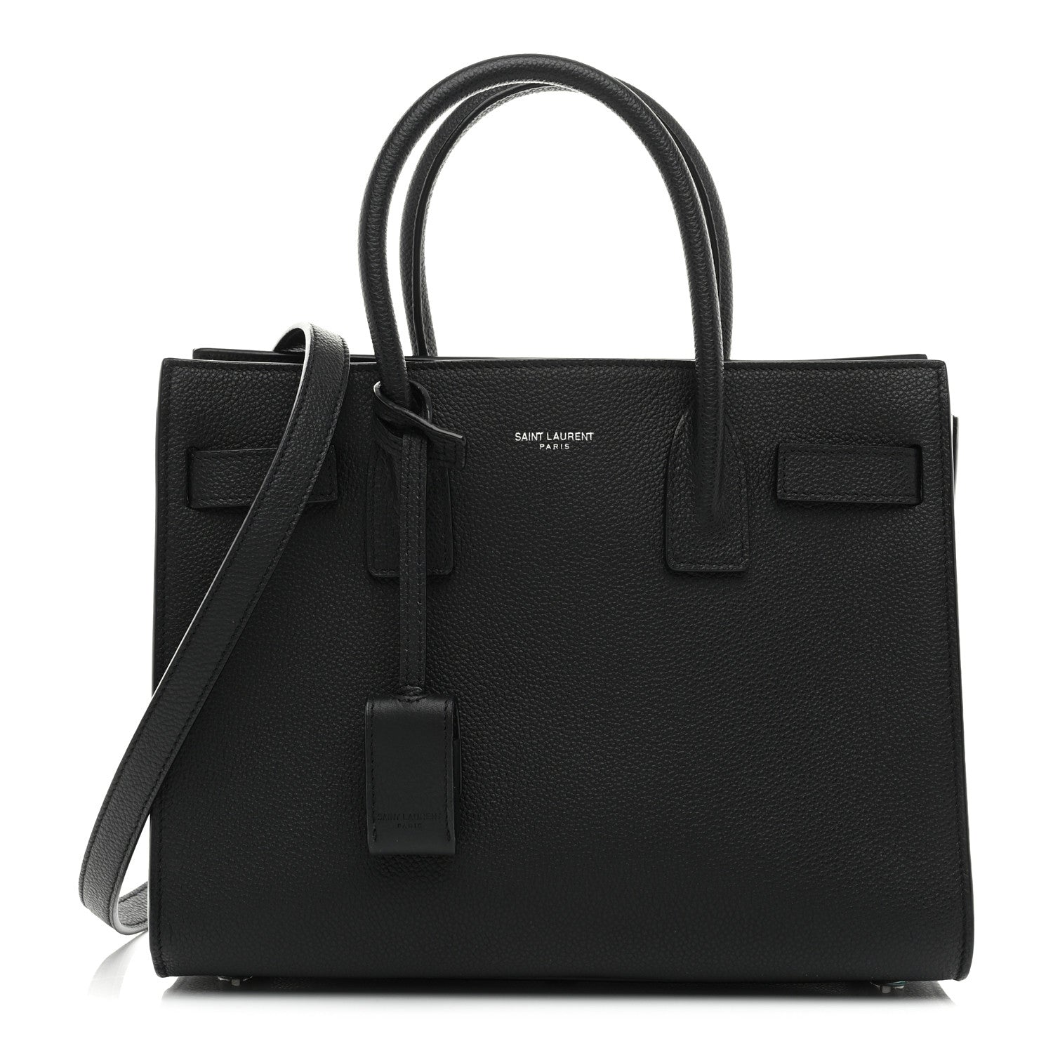 Saint Laurent Grained Calfskin Baby Sac De Jour Black 1 of 10