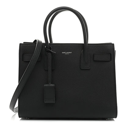 Saint Laurent Grained Calfskin Baby Sac De Jour Black 1 of 10
