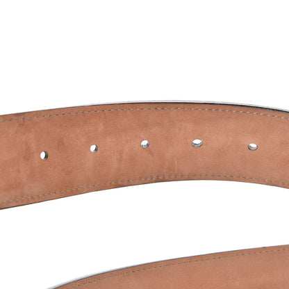 Gucci Calfskin Web Interlocking G Belt 100 40 Navy 5 of 8