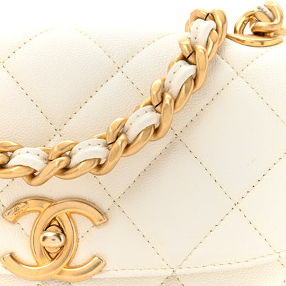 Chanel Caviar Quilted Small Flap White 8 of 17