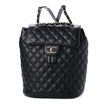 Chanel Calfskin Quilted Small Urban Spirit Backpack Black 1 of 4