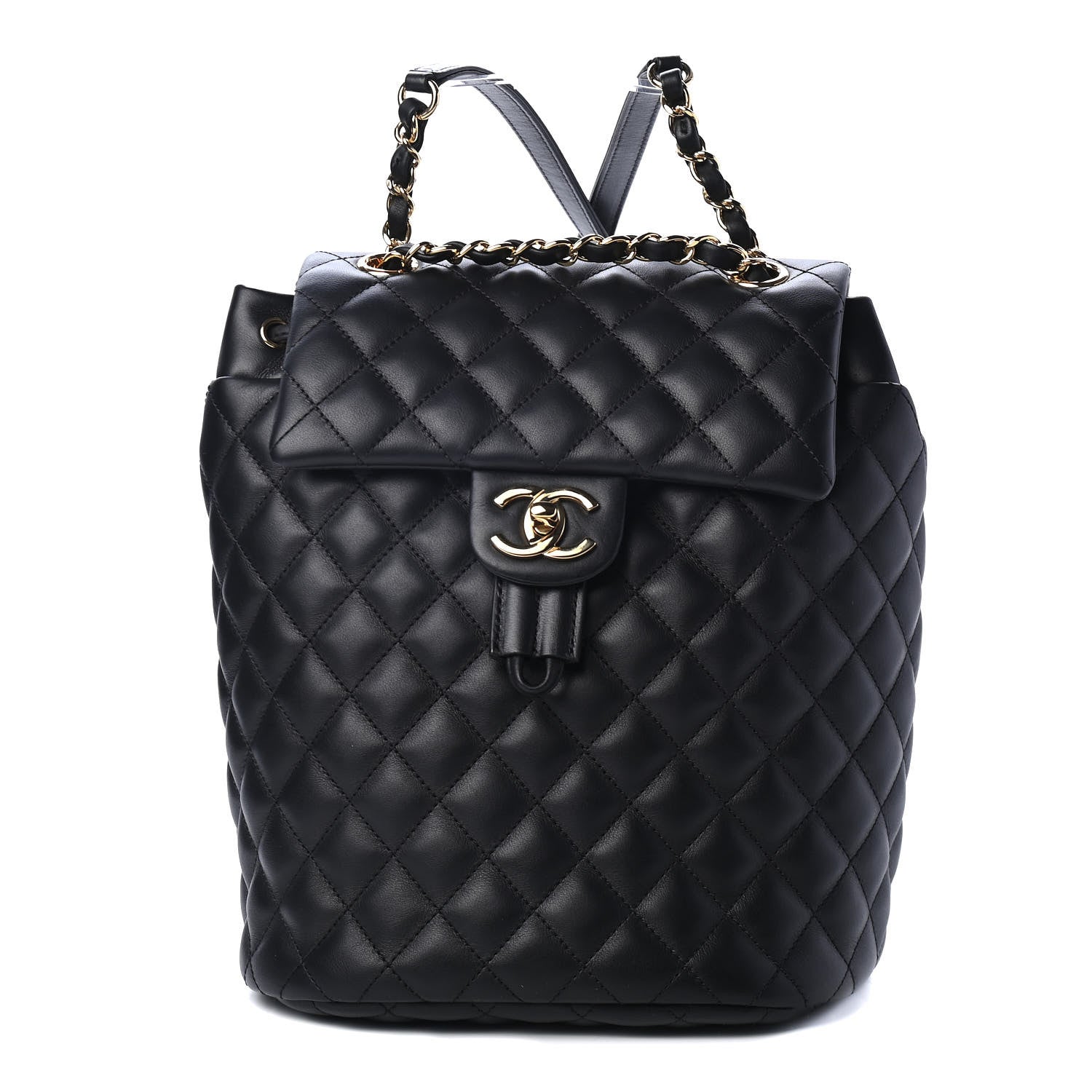 Chanel Calfskin Quilted Small Urban Spirit Backpack Black 1 of 4