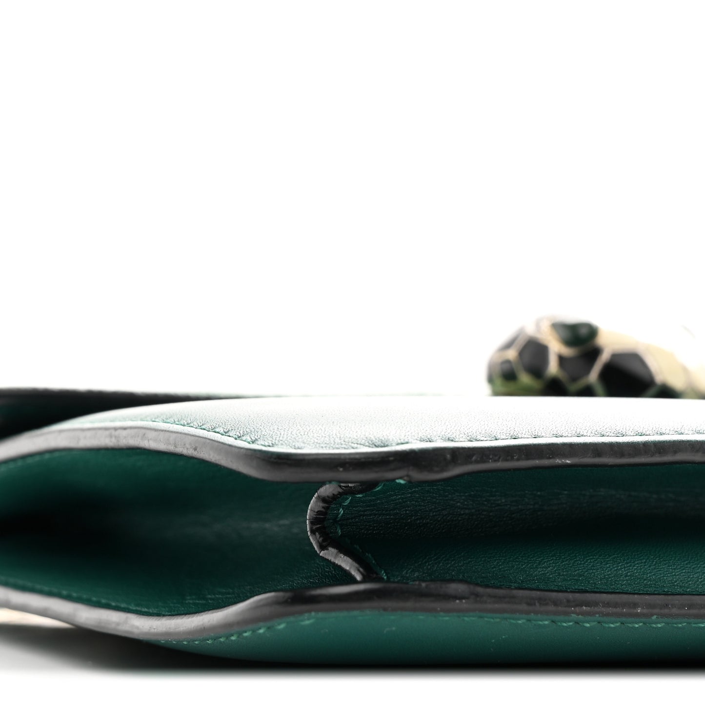 Galuchat Calfskin Serpenti Forever Crossbody Bag Green