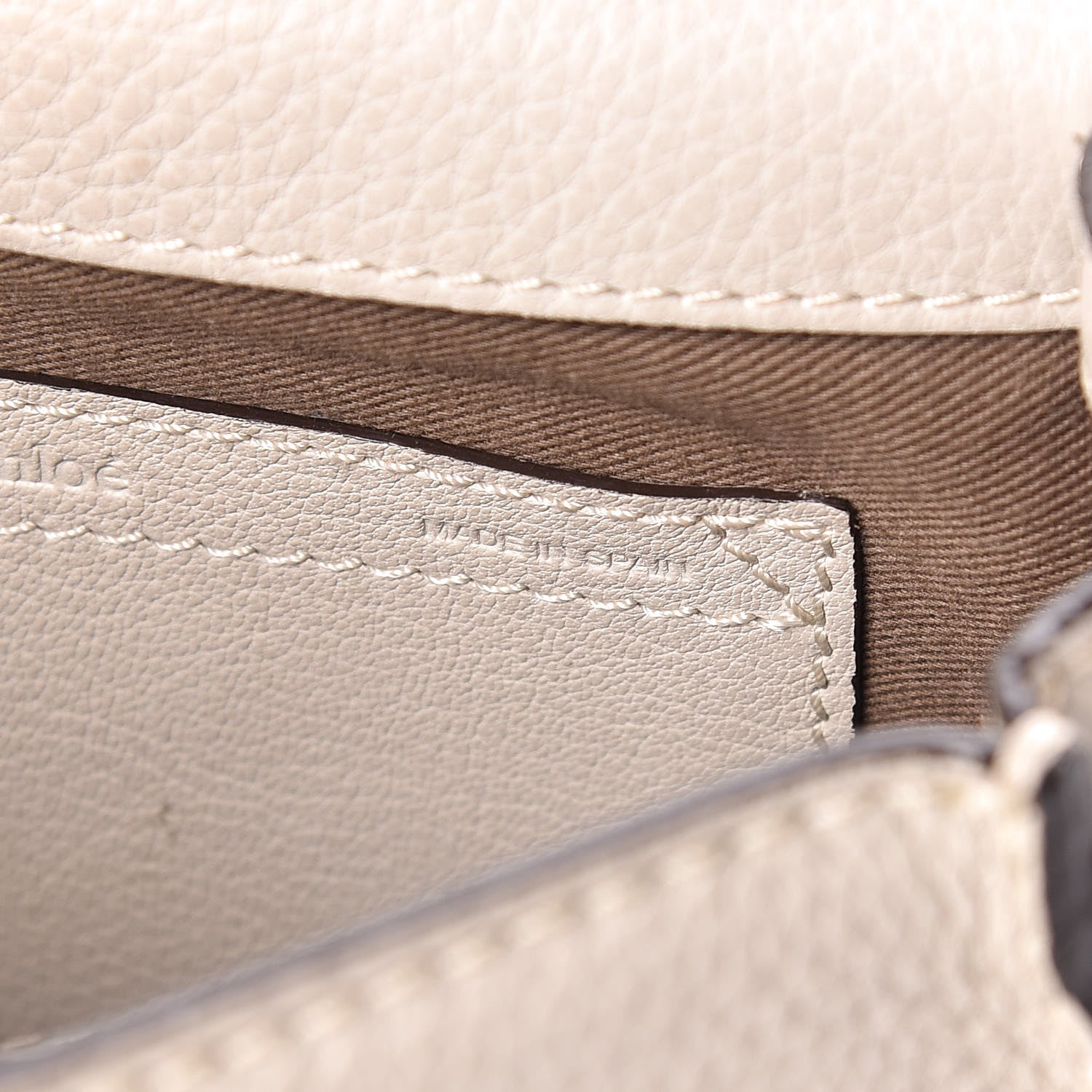 Chloe Calfskin Mini Marcie Round Crossbody Bag Dove 7 of 14