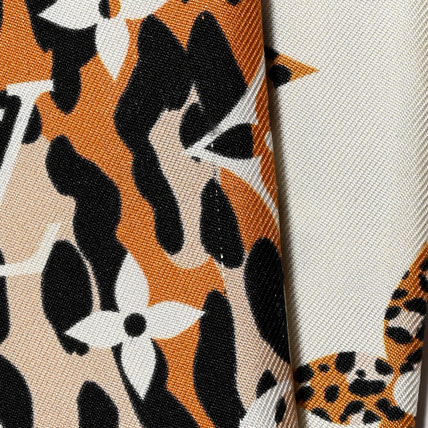 Silk Monogram Giant Jungle Bandeau Ivory