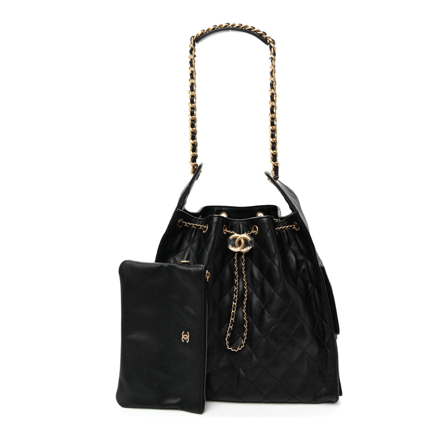 Chanel Caviar Quilted Medium Chanel 25 Handbag Black 2 of 12