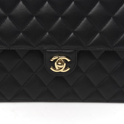 Chanel Lambskin Quilted Medium Single Flap Black 9 of 9