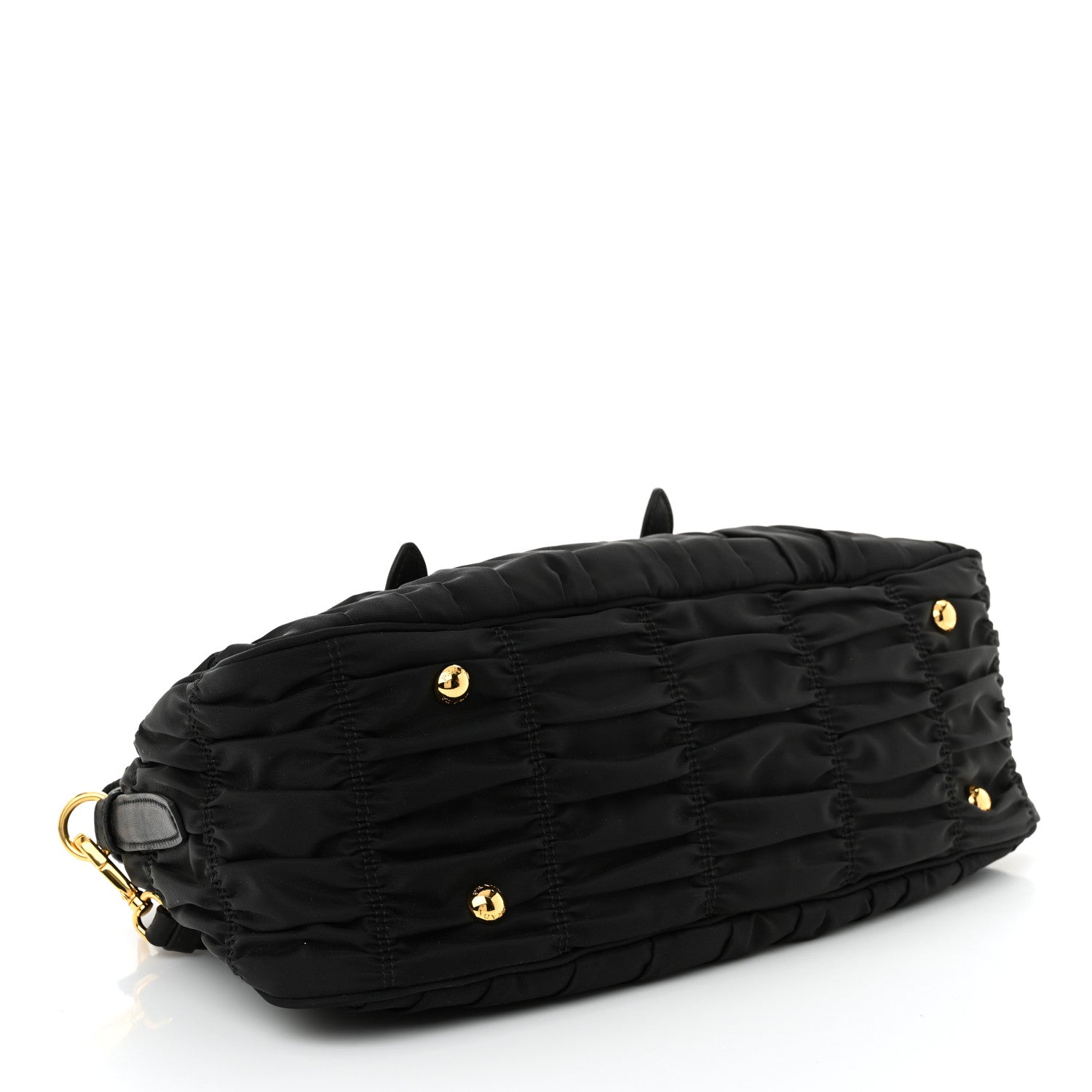 Prada Tessuto Nylon Gaufre Shopping Satchel Black 4 of 11