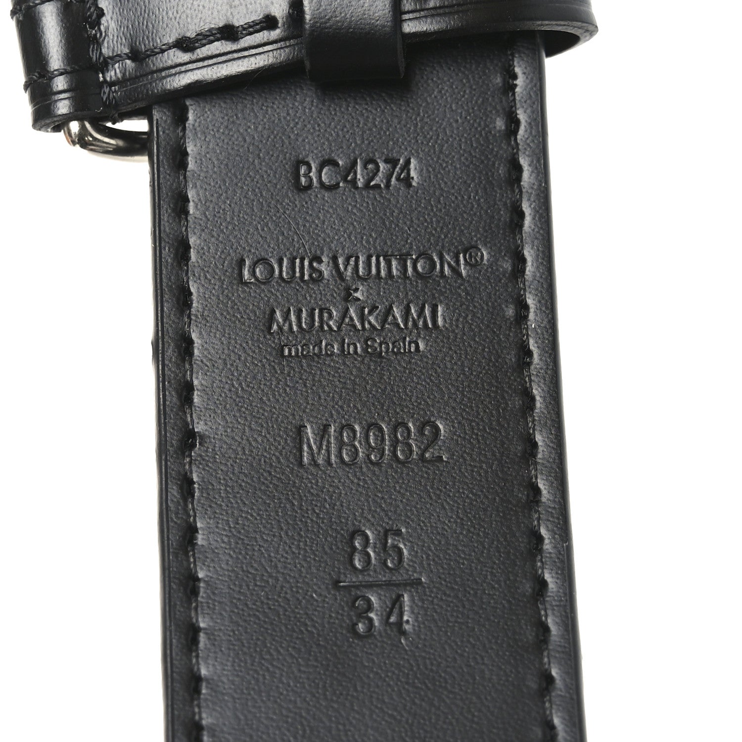 Louis Vuitton LV X TM Monogram Multicolor 30mm Belt 85 34 Black 4 of 5