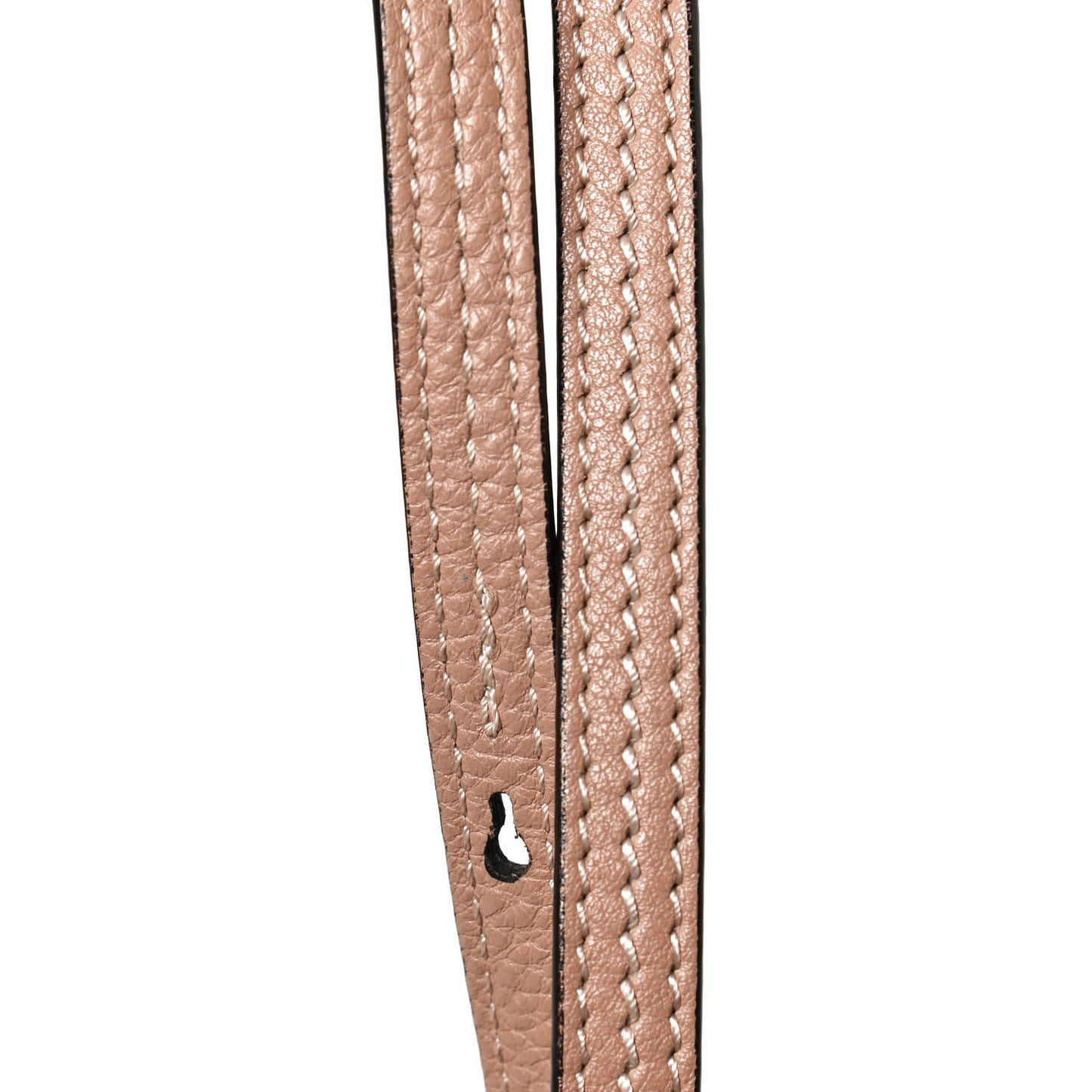 Calfskin Suede Small Nile Bracelet Bag Biscotti Beige