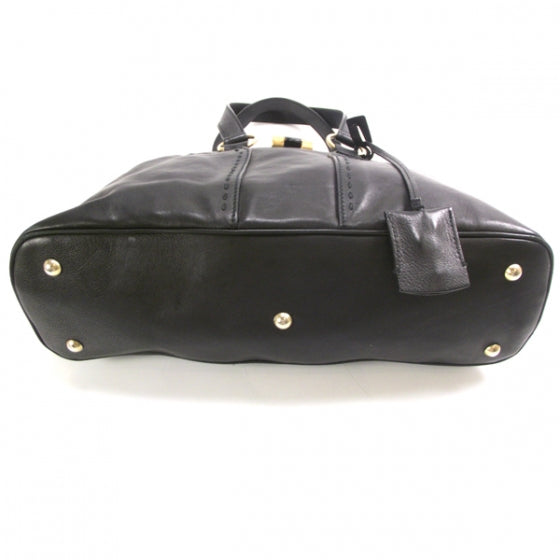 Leather Small Muse Black
