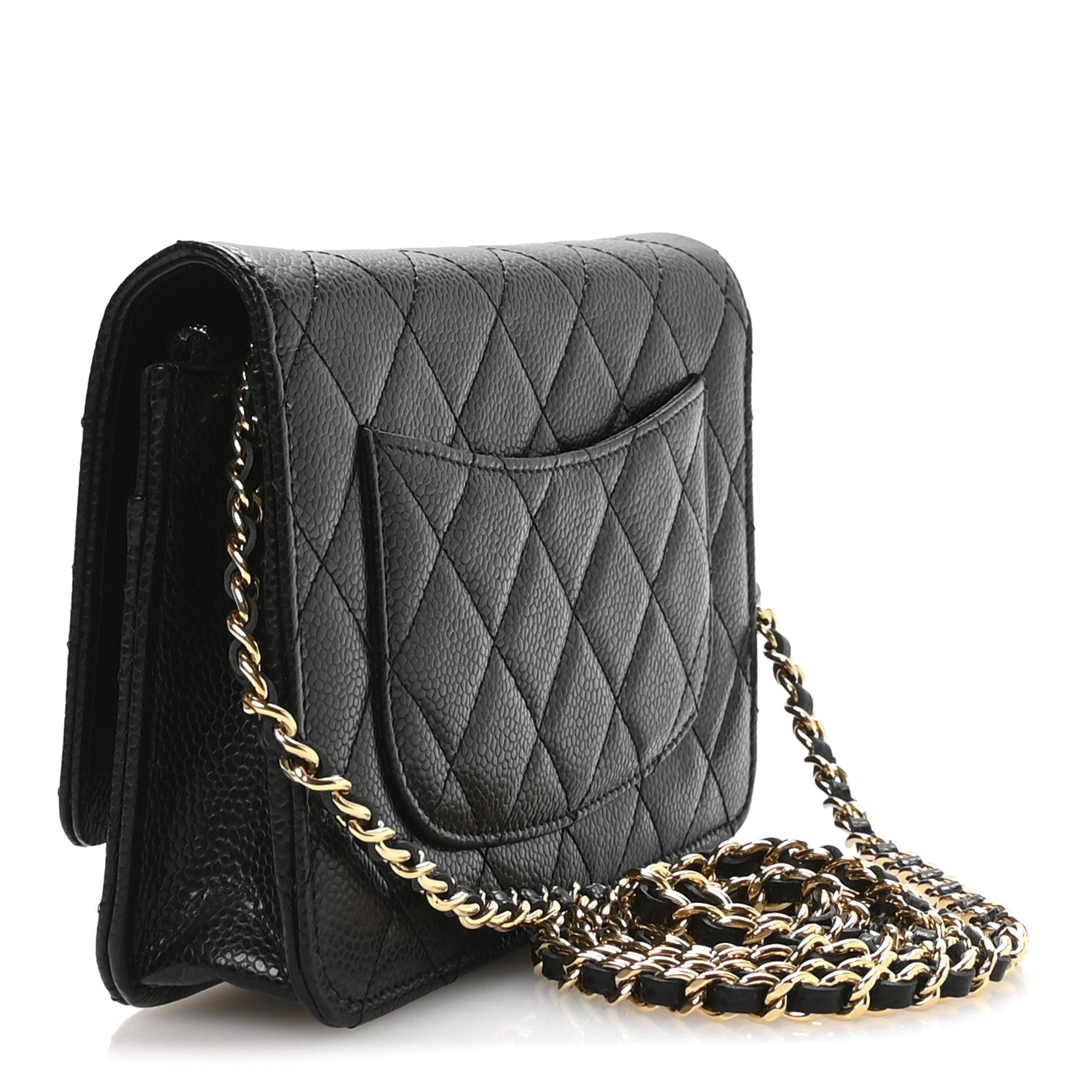 Chanel Caviar Quilted Wallet on Chain WOC Black 2 of 11