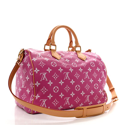 Louis Vuitton Calfskin Monogram Speedy P9 Bandouliere 40 Agate 3 of 9