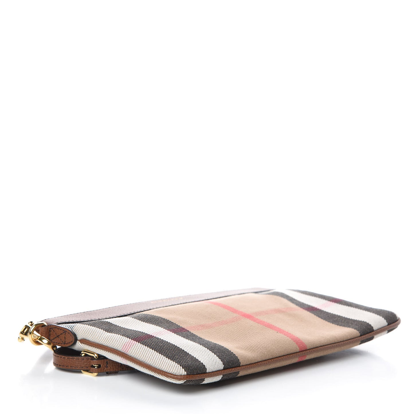 House Check Derby Peyton Crossbody Clutch Bag Tan