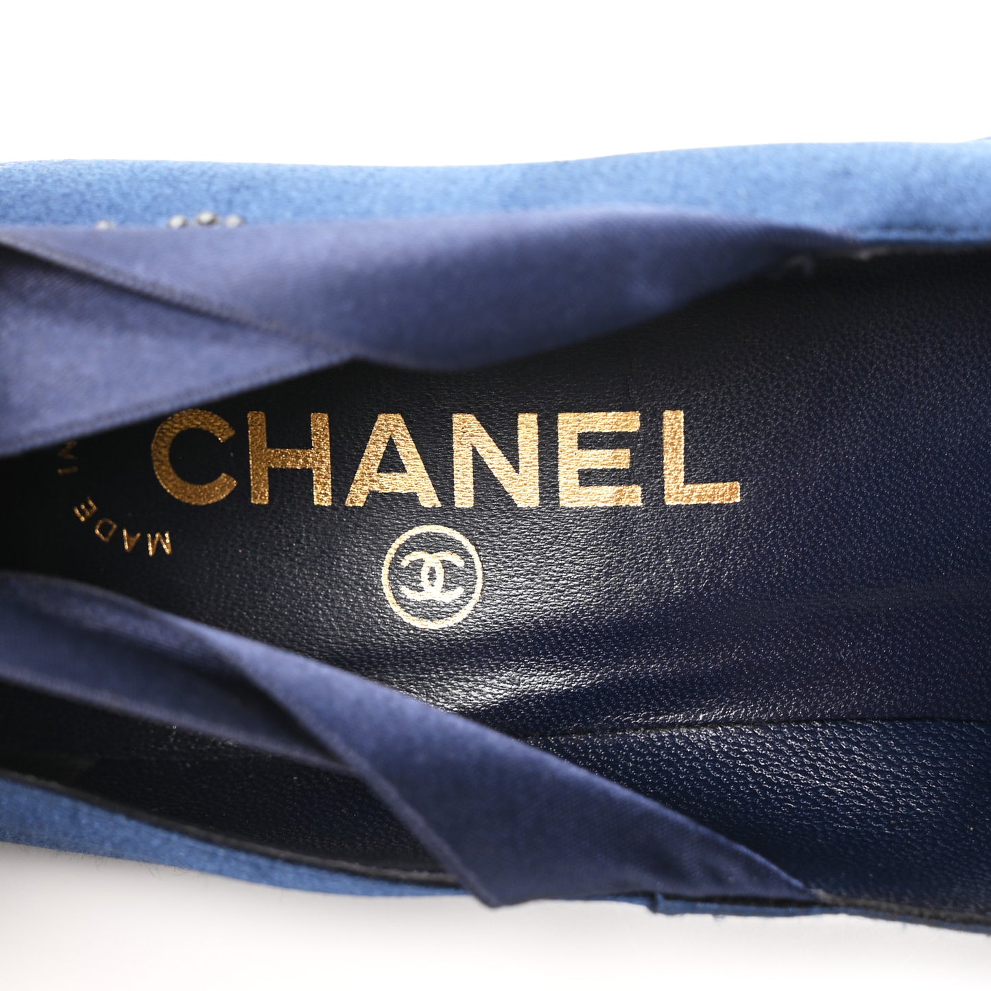 Satin Ankle Wrap Pumps 39 Navy