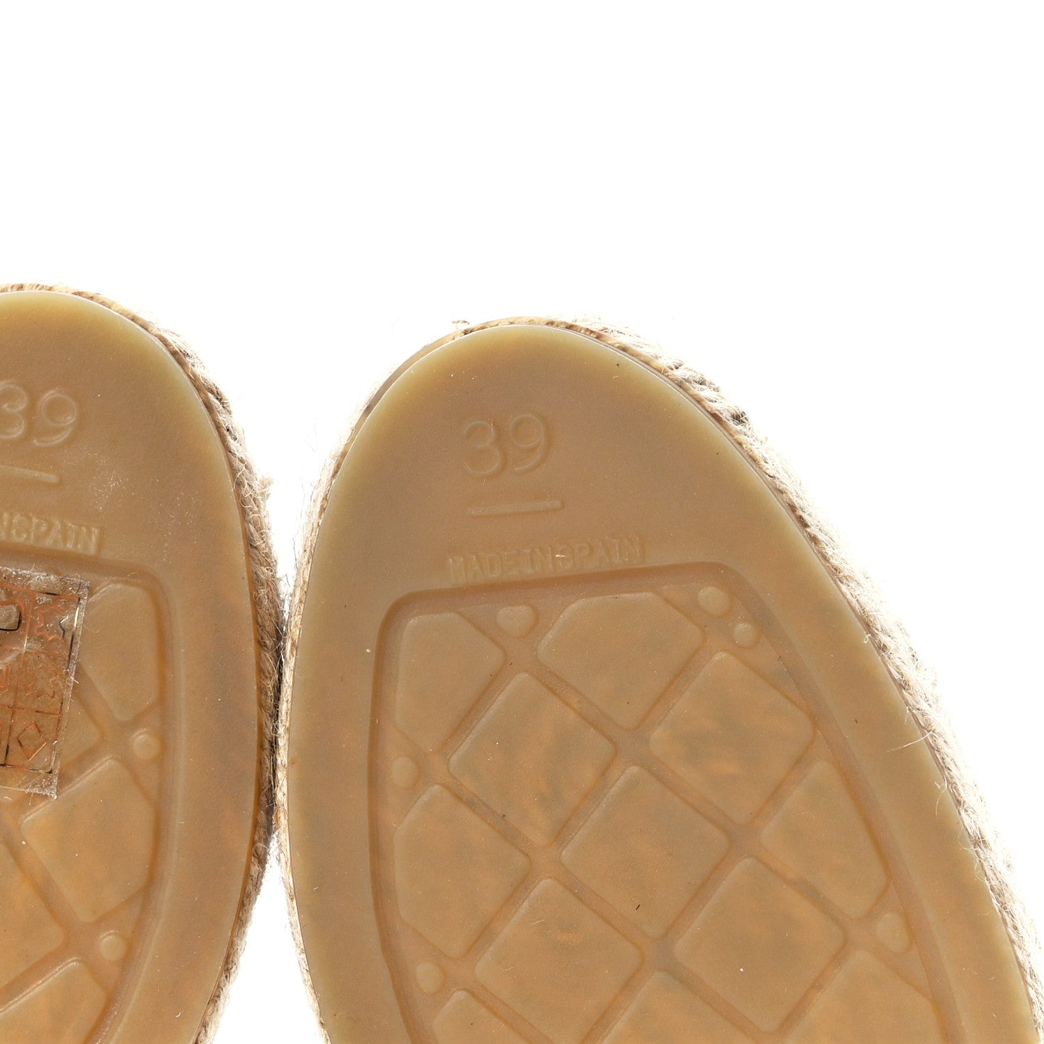 Chanel Goatskin CC Espadrille Mules 39 Ivory 7 of 9