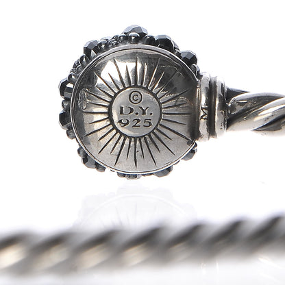 David Yurman Sterling Silver Hematite Osetra Cuff Bracelet 5 of 6