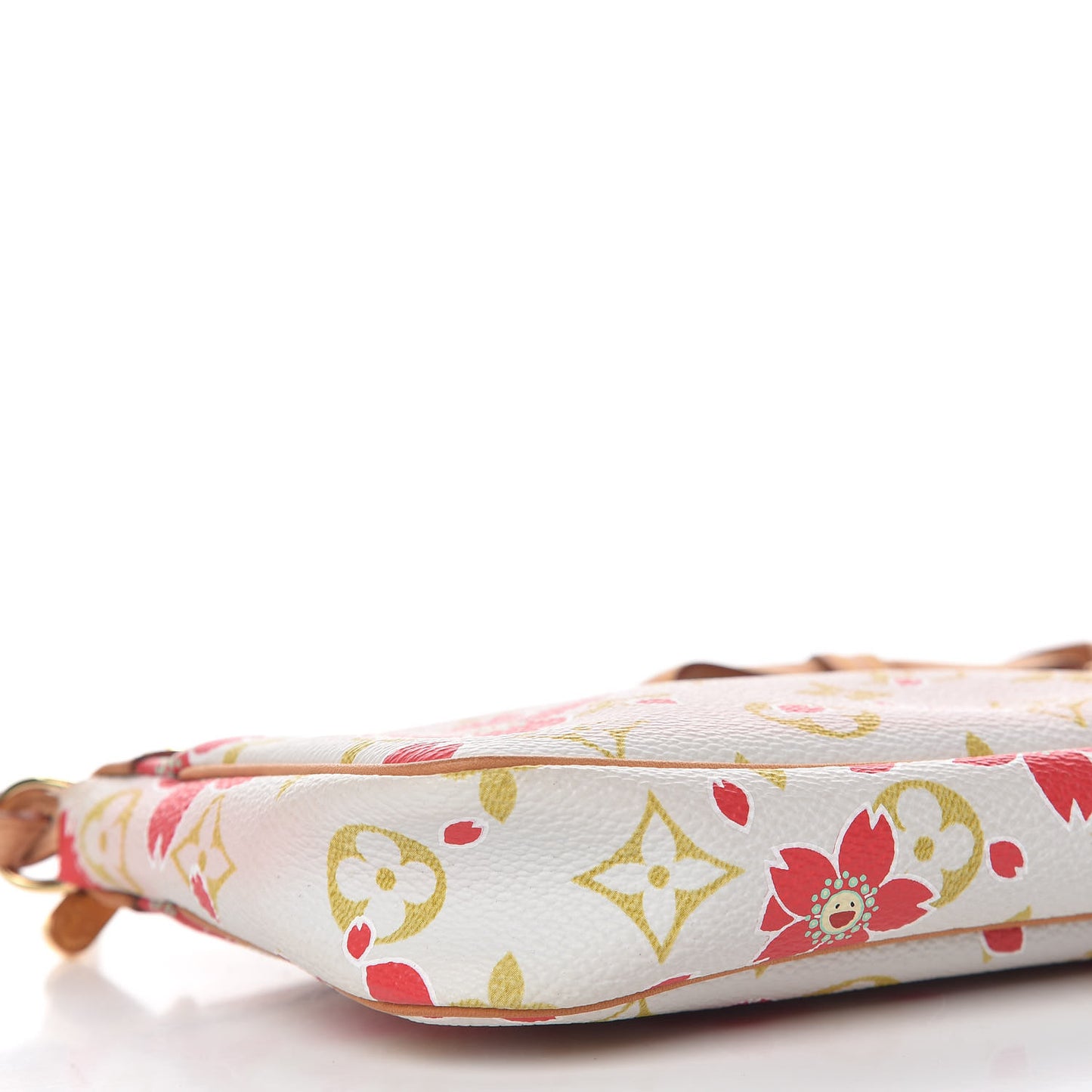 Monogram Cherry Blossom Pochette Accessories Red