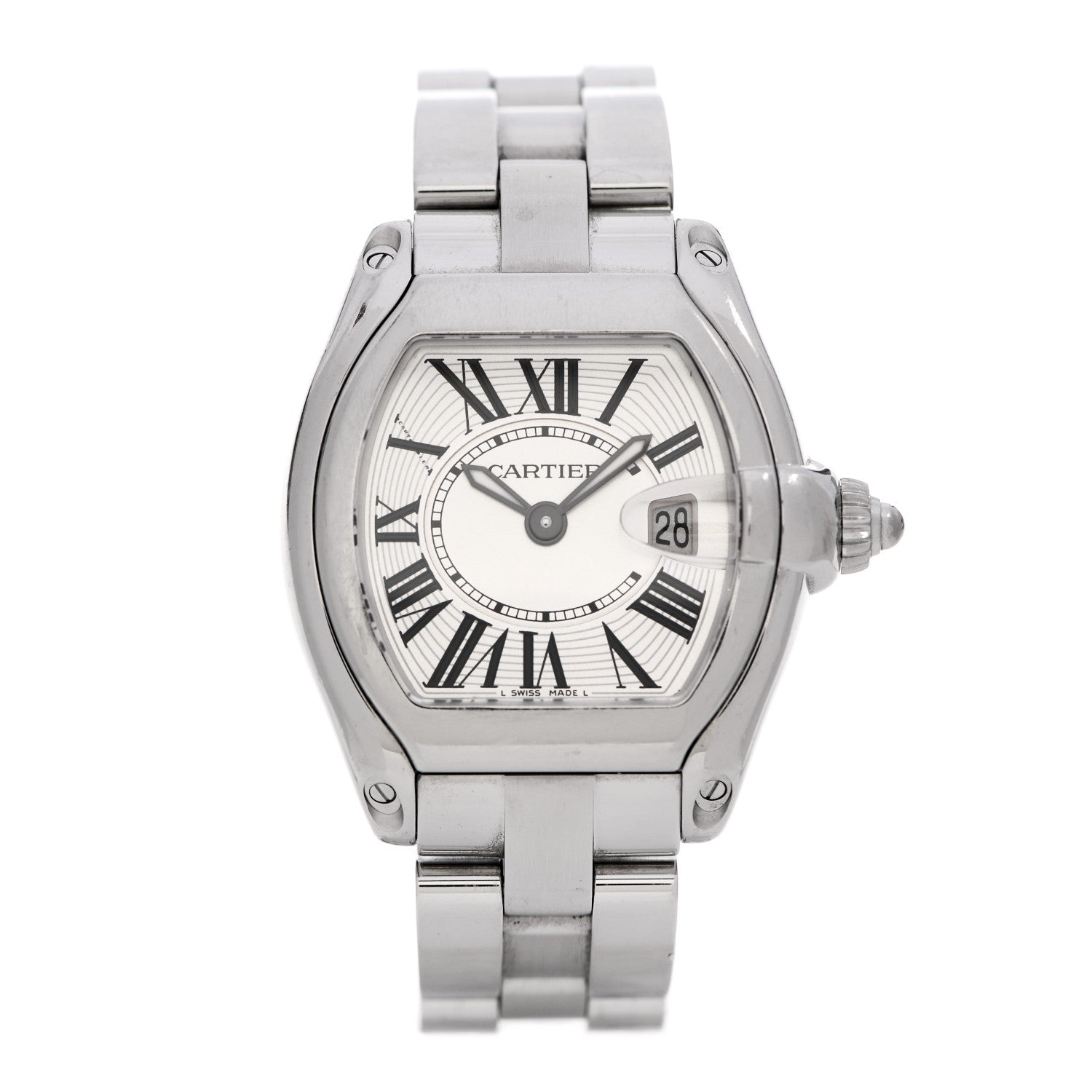 Cartier Stainless Steel 31mm Roadster Quartz Watch 1 of 6