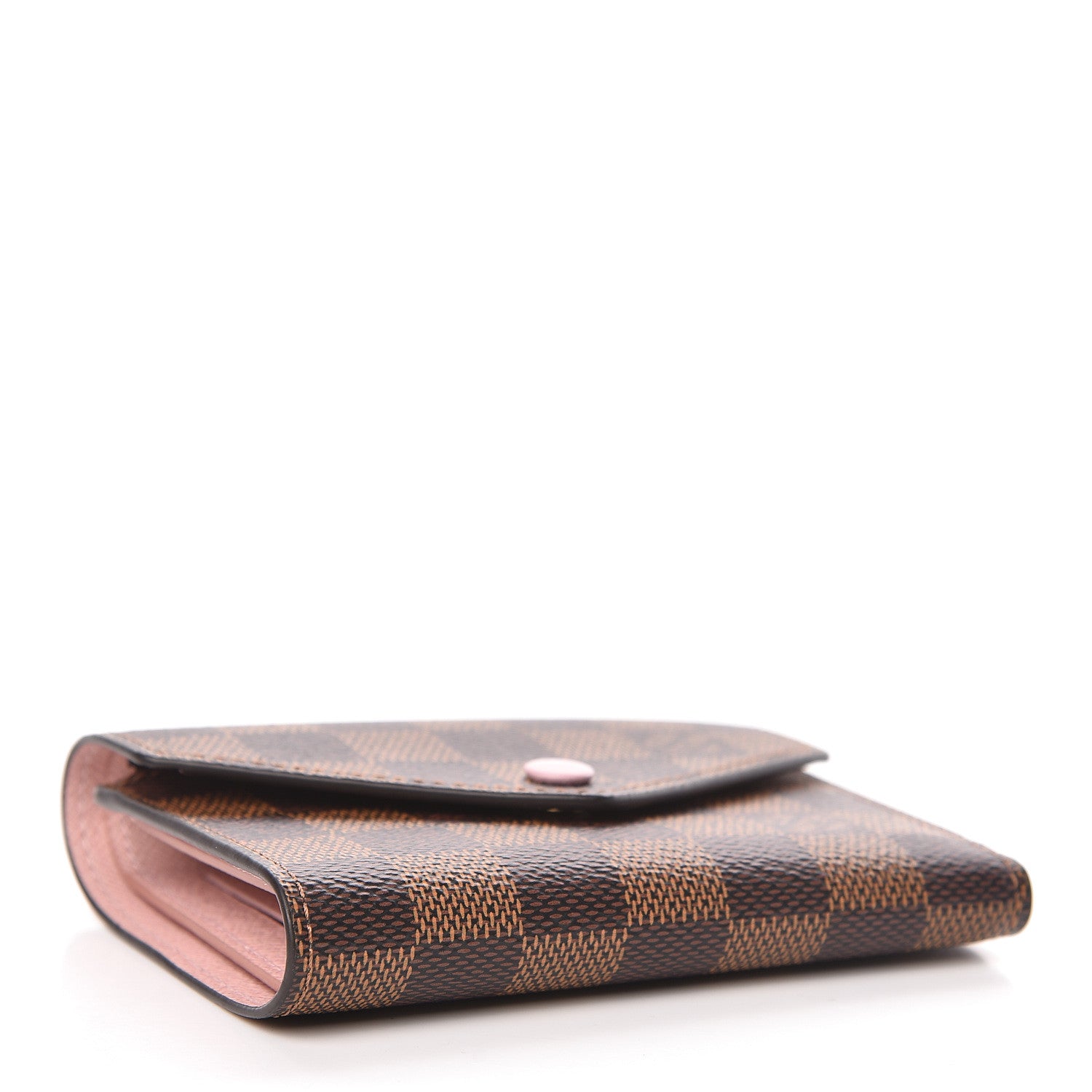 Louis Vuitton Damier Ebene Victorine Wallet Rose Ballerine 4 of 8