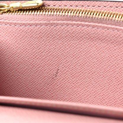 Louis Vuitton Damier Ebene Sarah Wallet NM Rose Ballerine 10 of 12