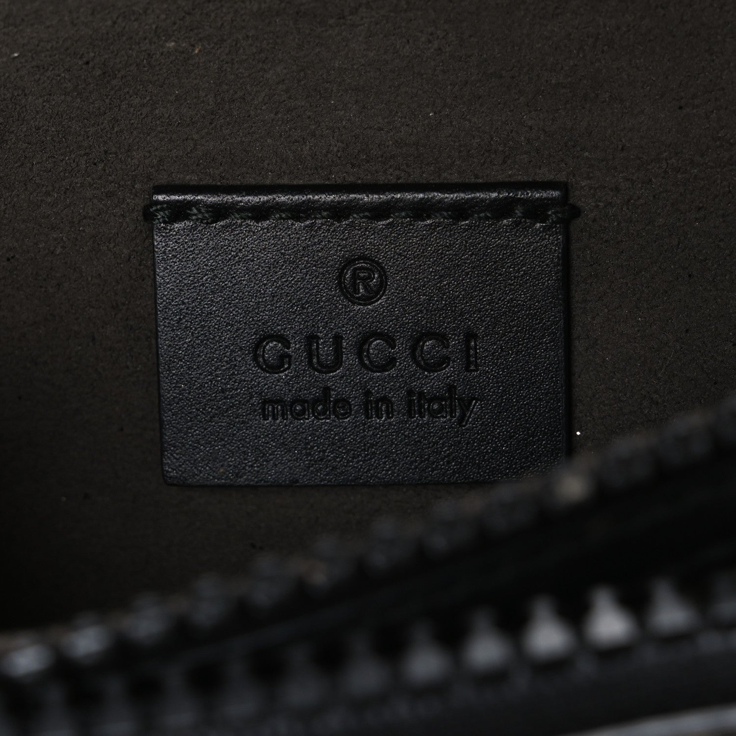 Gucci GG Supreme Monogram Belt Bag Black 5 of 9