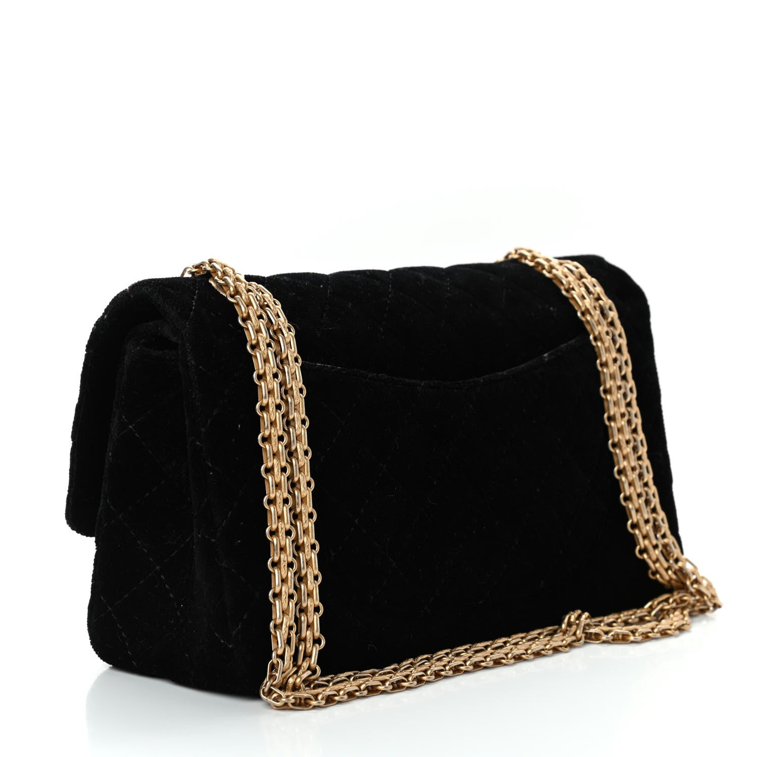 Chanel Velvet Quilted 2.55 Reissue 225 Flap Black 2 of 4