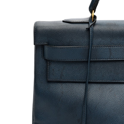Hermes Courchevel Kelly Retourne 40 Bleu Marine 13 of 14