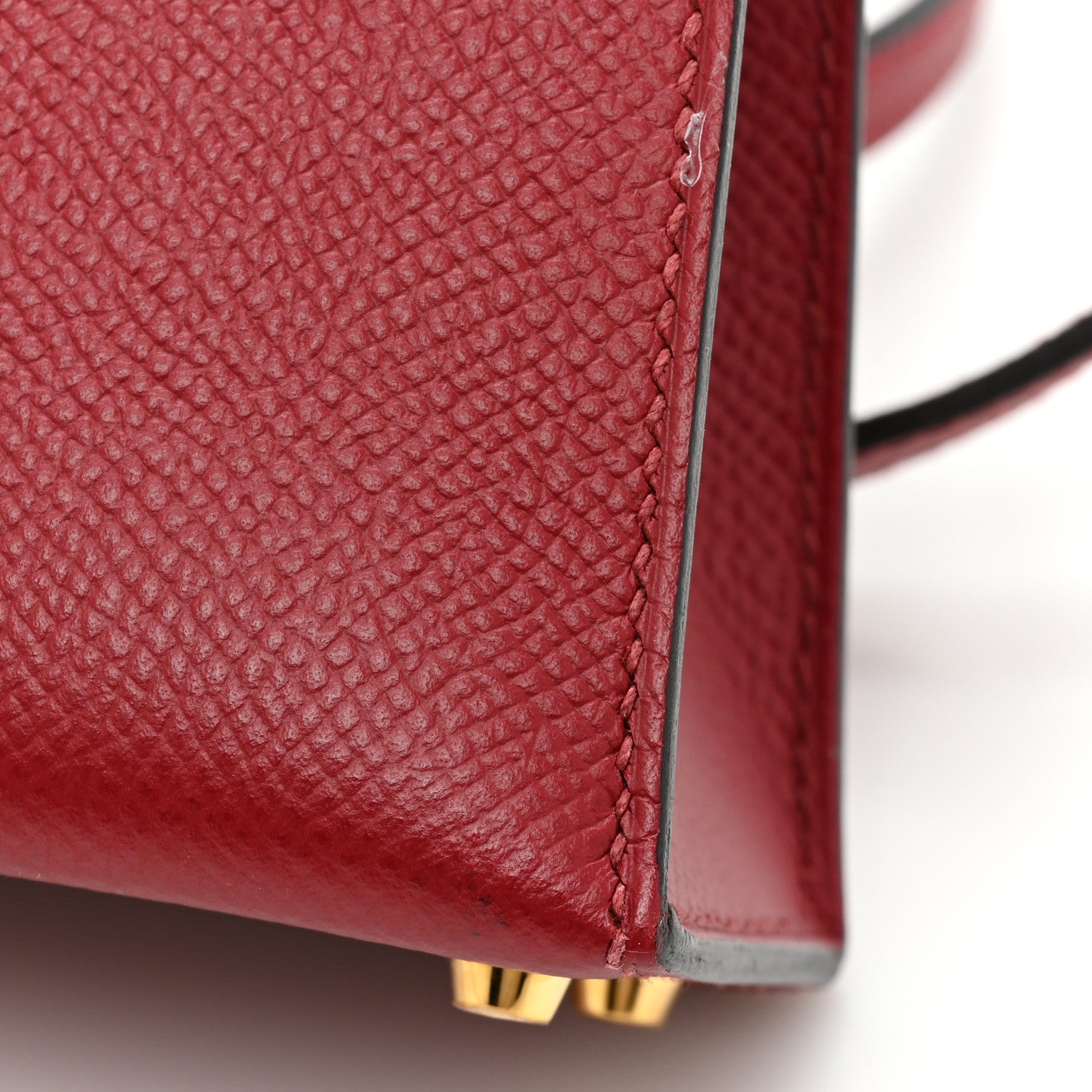 Hermes Epsom Mini Kelly Sellier 20 Rouge Grenat 10 of 13