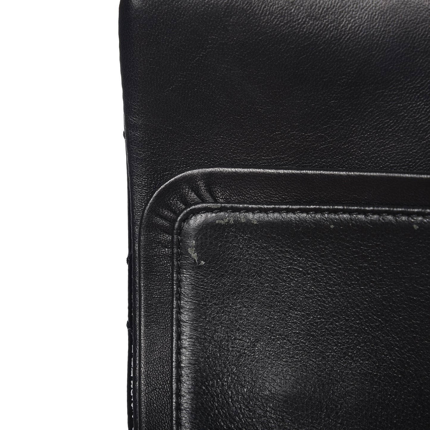 Distressed Patent Quilted 2.55 Reissue 227 Flap Black