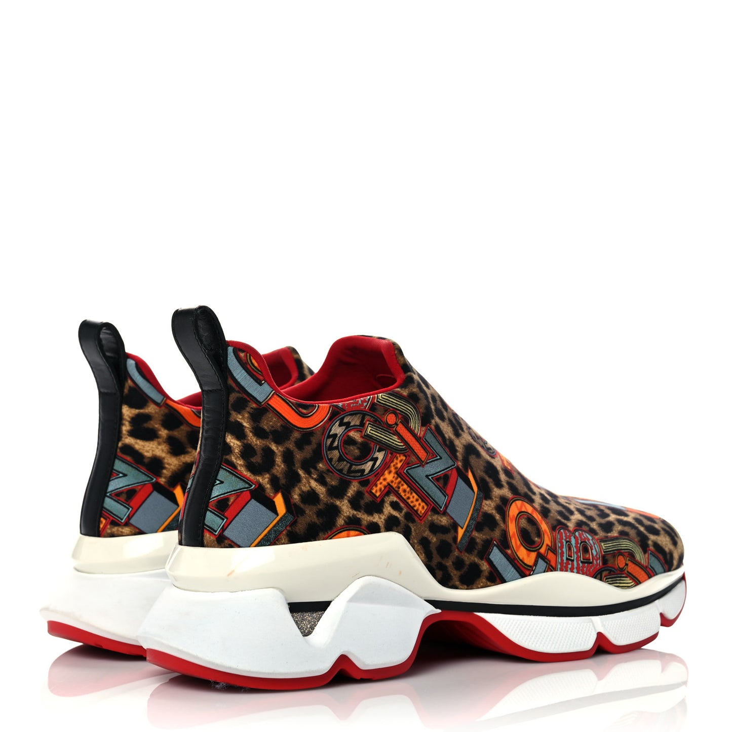 Neoprene Space Run Loubileo Donna Flat Sneakers 37 Multi