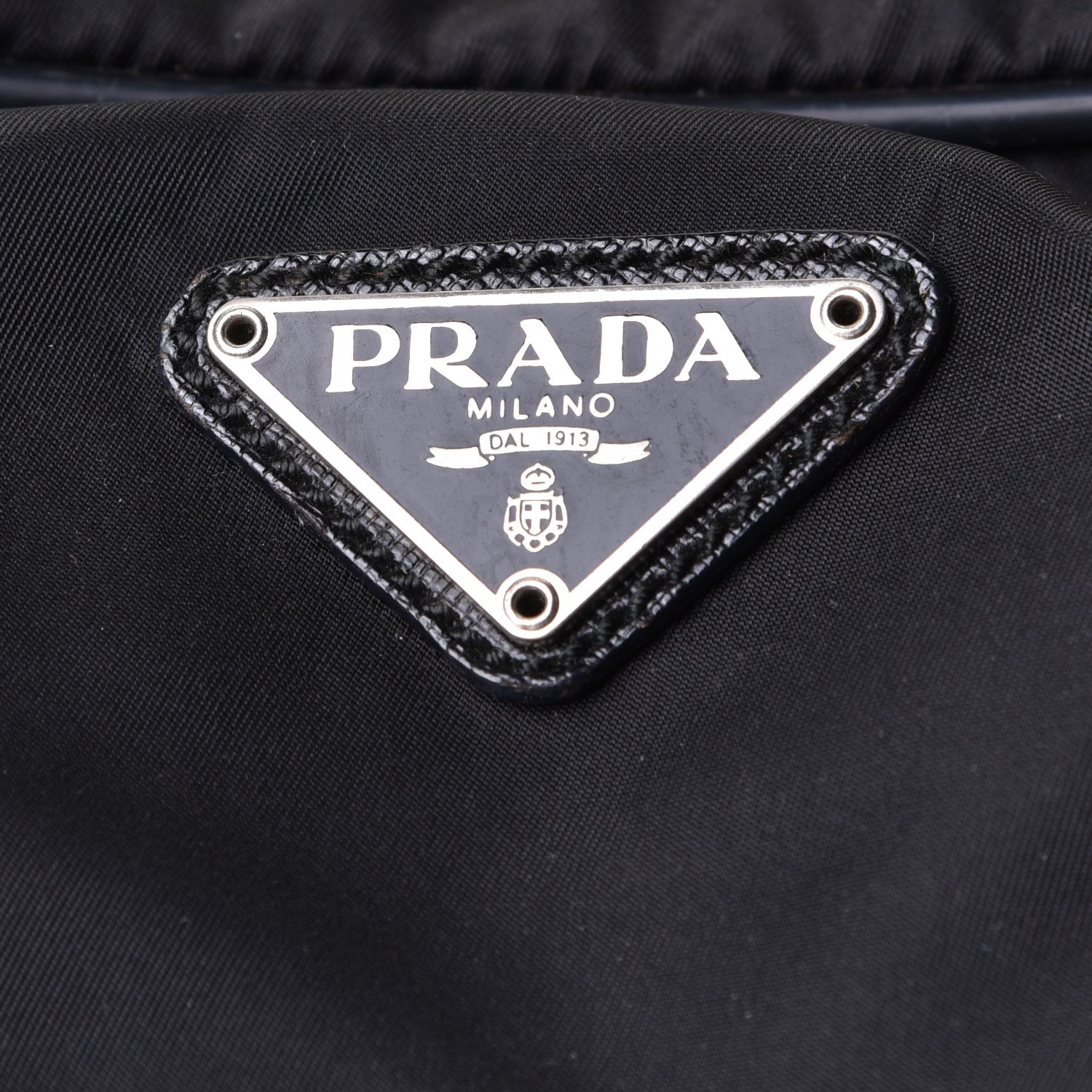 Prada Tessuto Nylon Saffiano Duffle Black 6 of 7