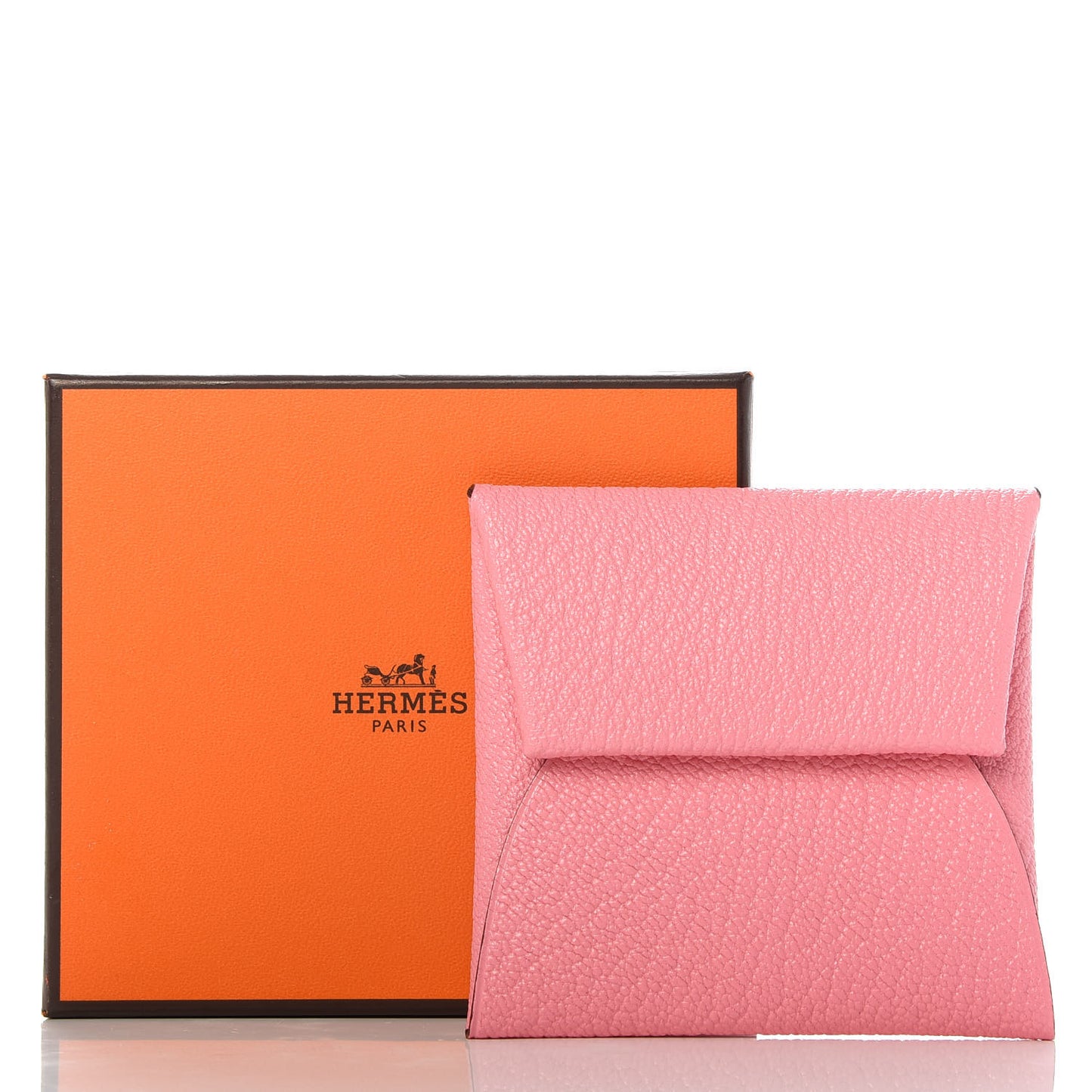 Chevre Mysore Verso Bastia Coin Purse Rose Confetti Brique