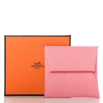 Hermes Chevre Mysore Verso Bastia Coin Purse Rose Confetti Brique 7 of 7