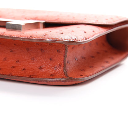 Hermes Ostrich Constance 23 Brique 9 of 23