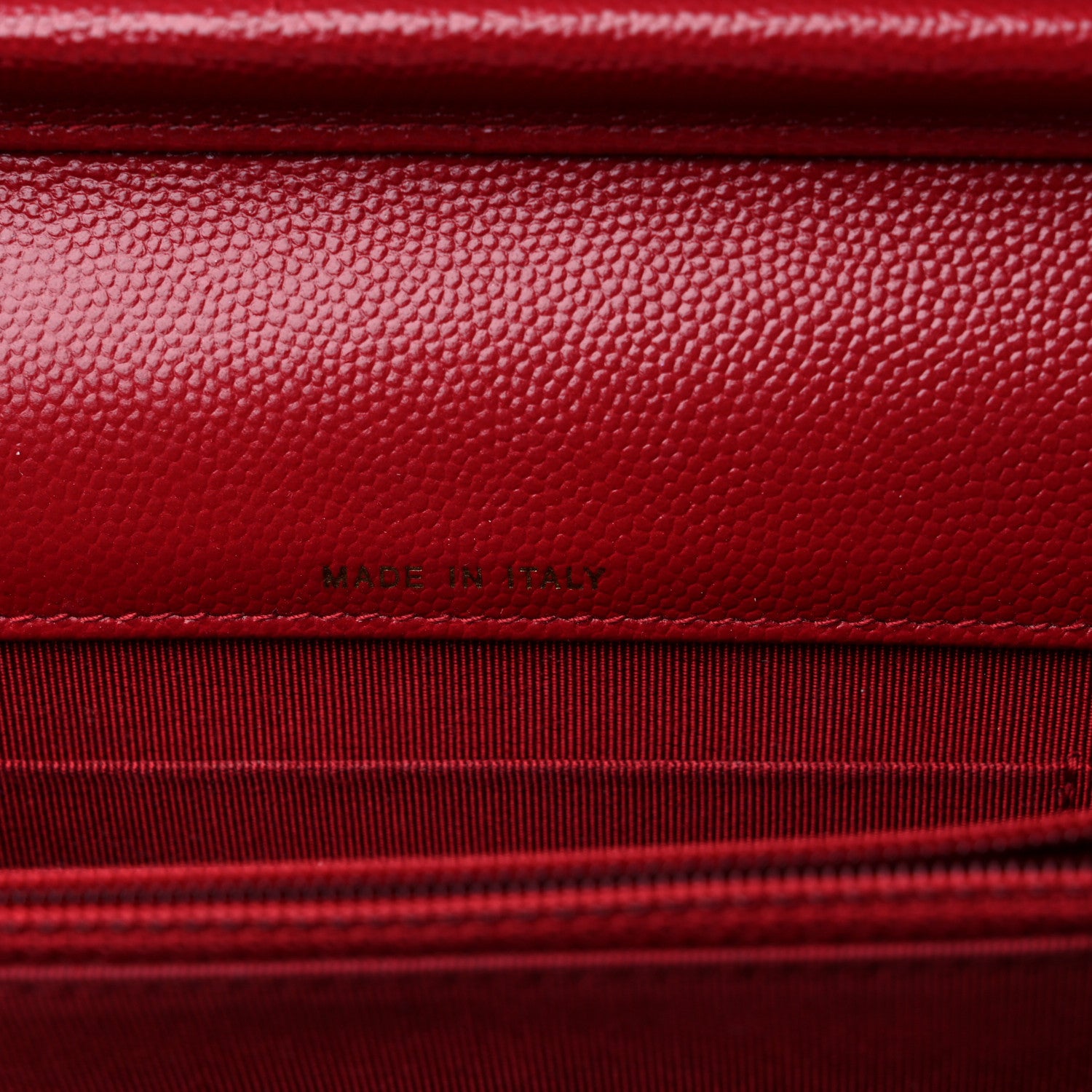 Chanel Caviar Quilted Square Wallet On Chain WOC Dark Red 10 of 13