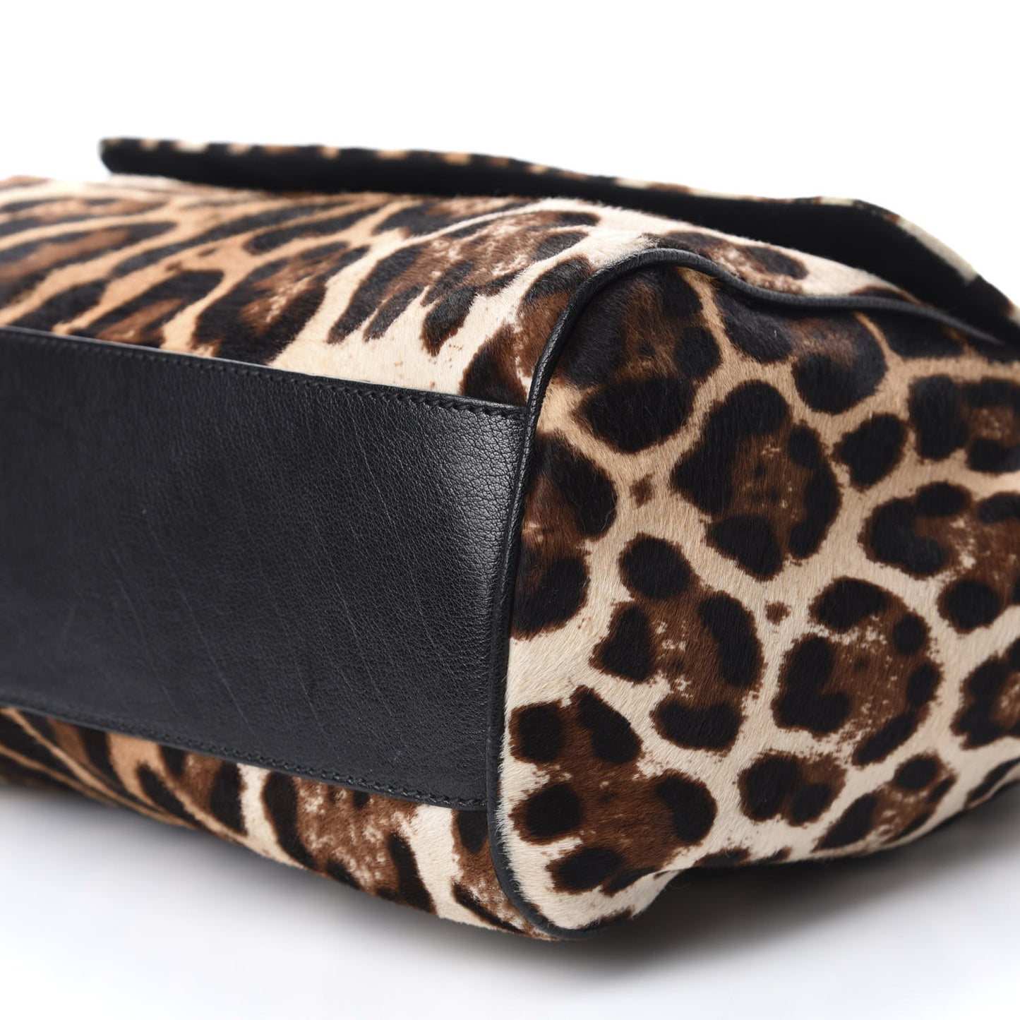 Calf Hair Leopard Print Large Miss Sicily Satchel Naturale