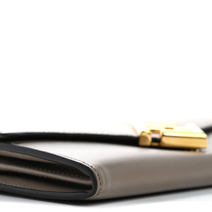 Fendi Vitello King Cruise FF Diamonds Continental Envelope Wallet On Chain Truffle Dove 9 of 16