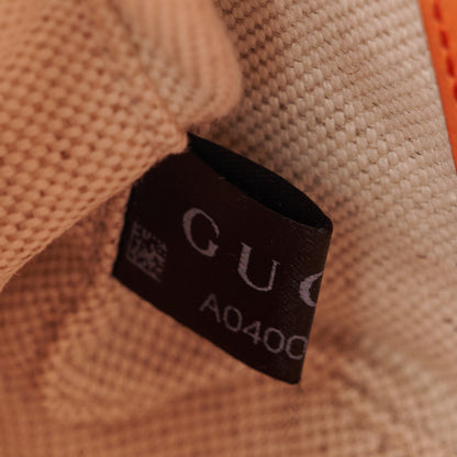 Gucci Calfskin GG Matelasse Chain Handbag Deep Orange Natural 8 of 11