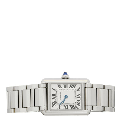 Cartier Stainless Steel 22mm Tank Must Quartz Watch 3 of 8