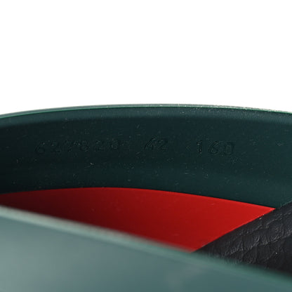 Gucci Rubber Web Womens Criss Cross Slide Sandals 42 Green Red 7 of 9