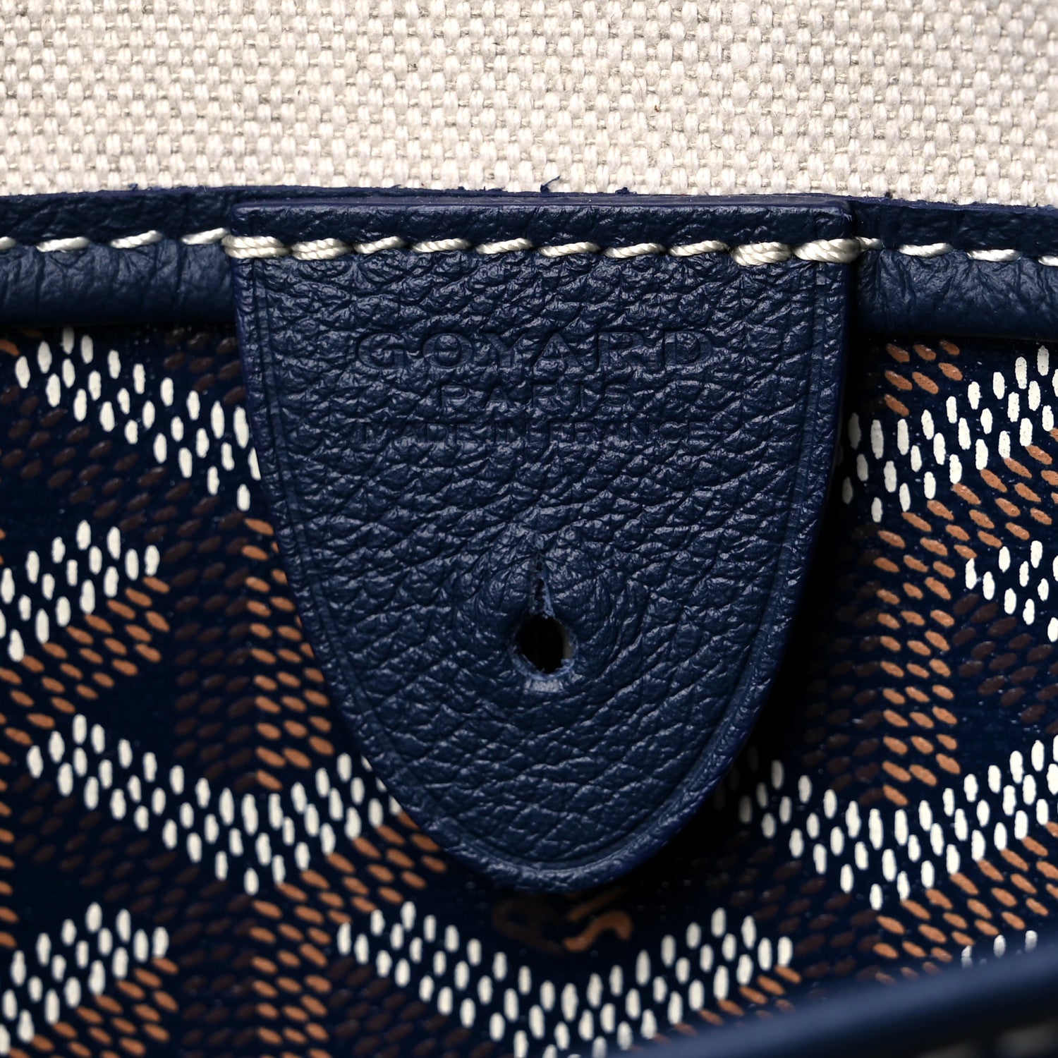 Goyard Goyardine Artois PM Navy 6 of 9